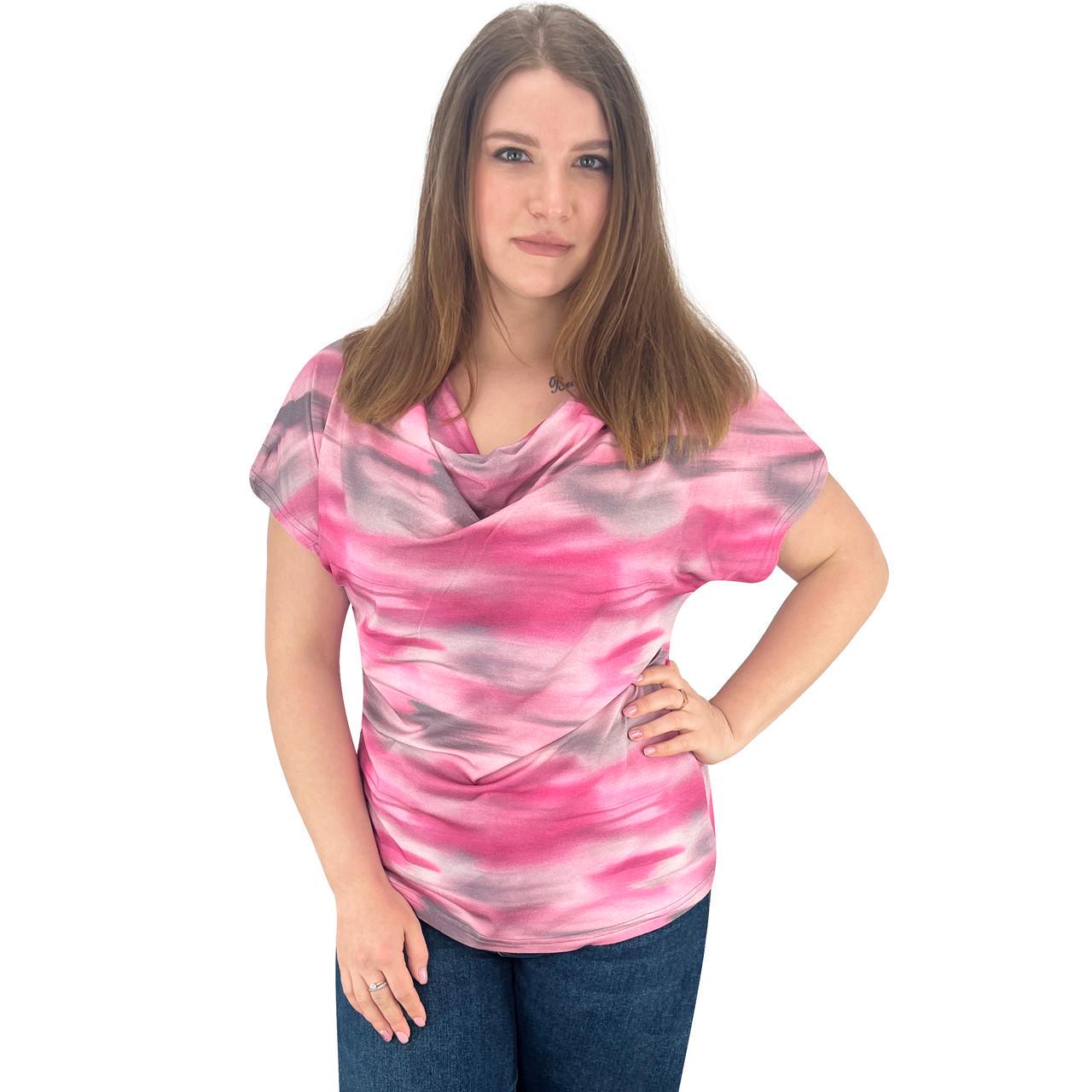 Блузка женская вискоза р.56 Малиновый (4108) - фото 2 Блузка женская вискоза р.56 Малиновый (4108) - фото 2