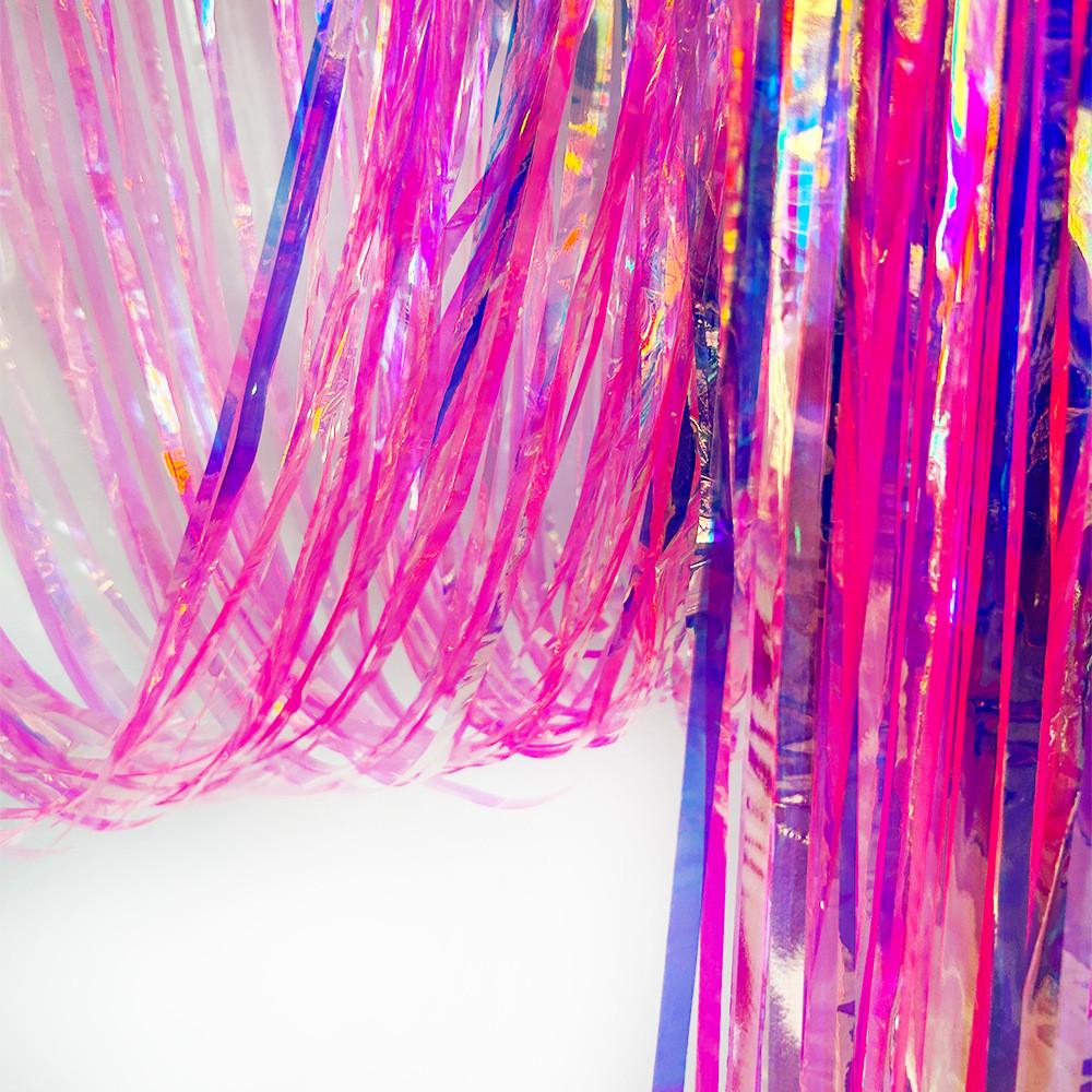 Дождик для фото зоны 1x1 м Перламутрово-розовый (5517)