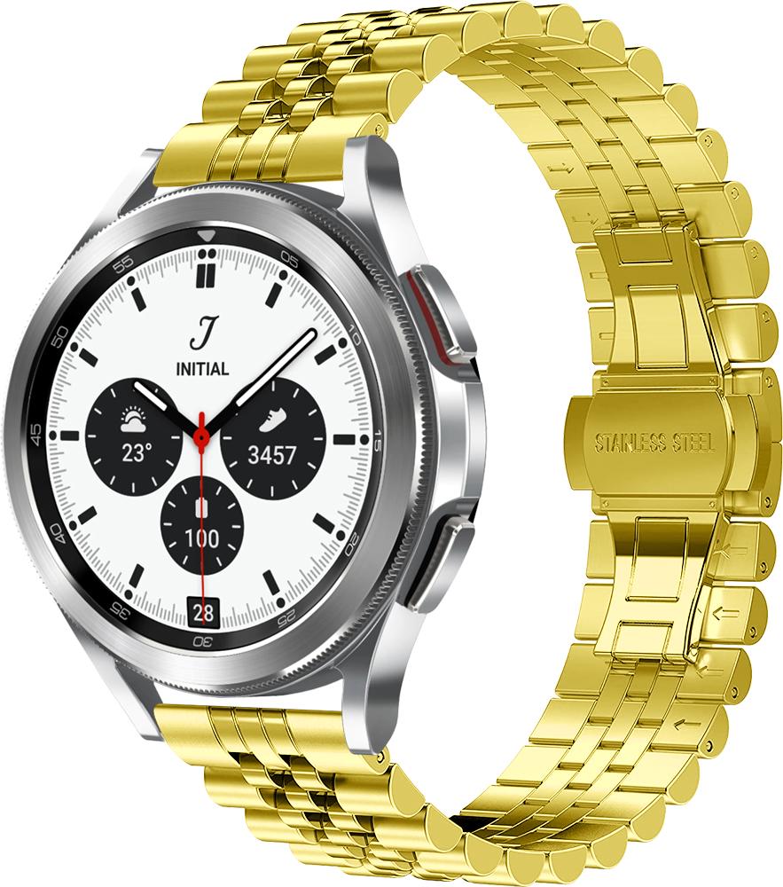 Браслет металлический Stech для Galaxy Watch 4 Classic 42 мм Gold (26909-2A)