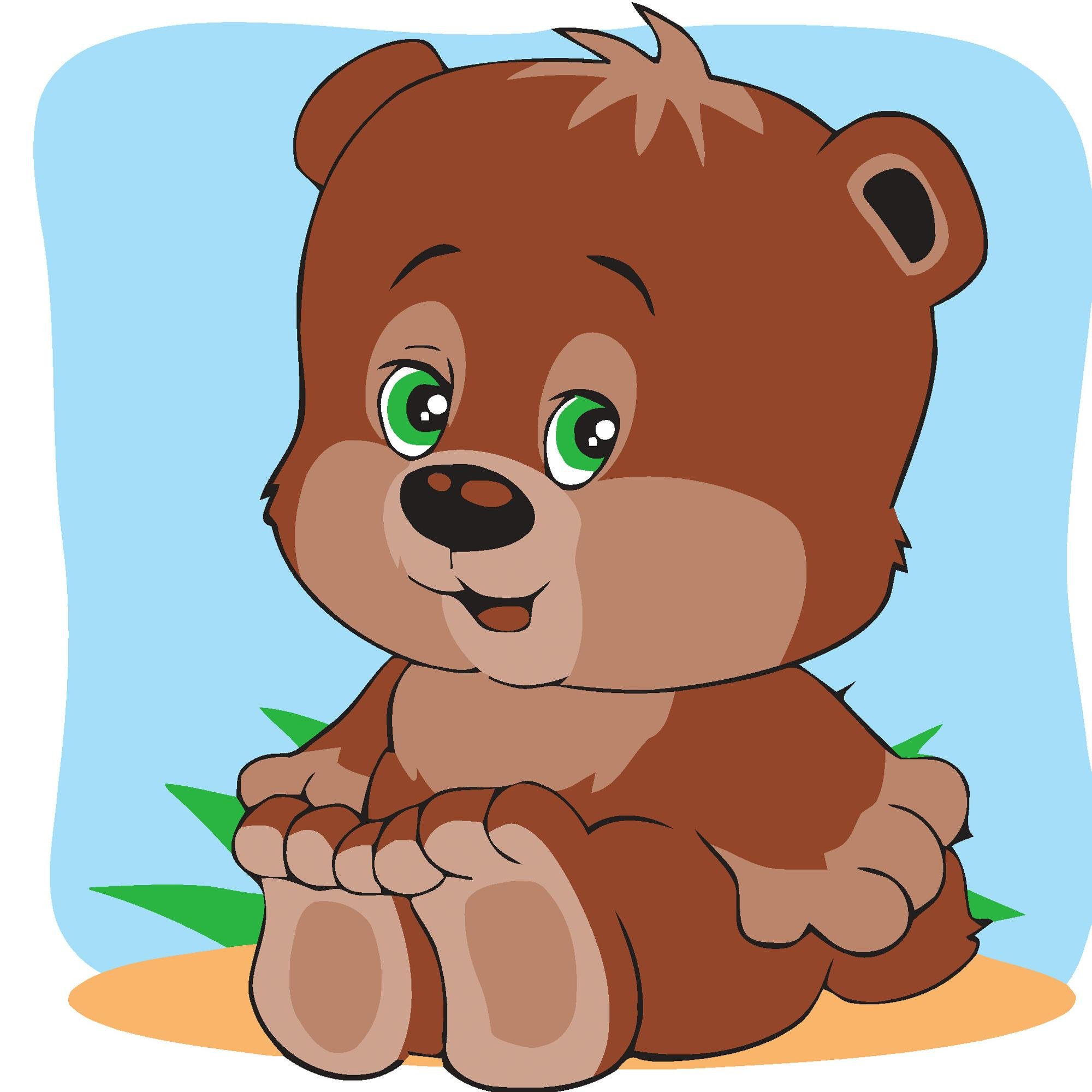 Картина по номерам Strateg Медвежонок Тедди 20x20 см (Str-HH7053)