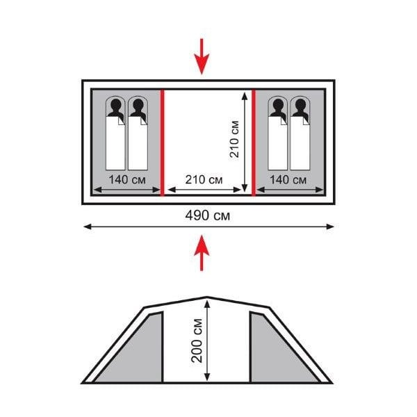 Палатка Totem Hurone (TTT-025) - фото 2