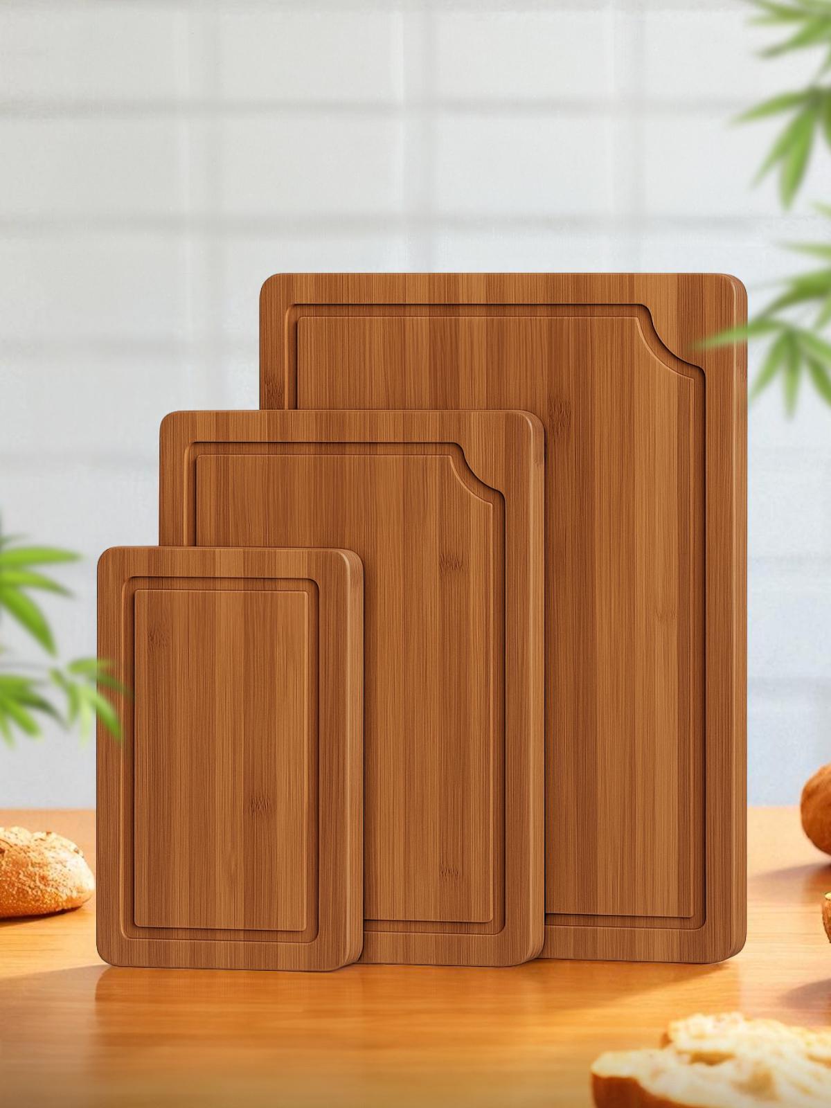 Кухонная доска для нарезки деревянная бамбук 3 шт.