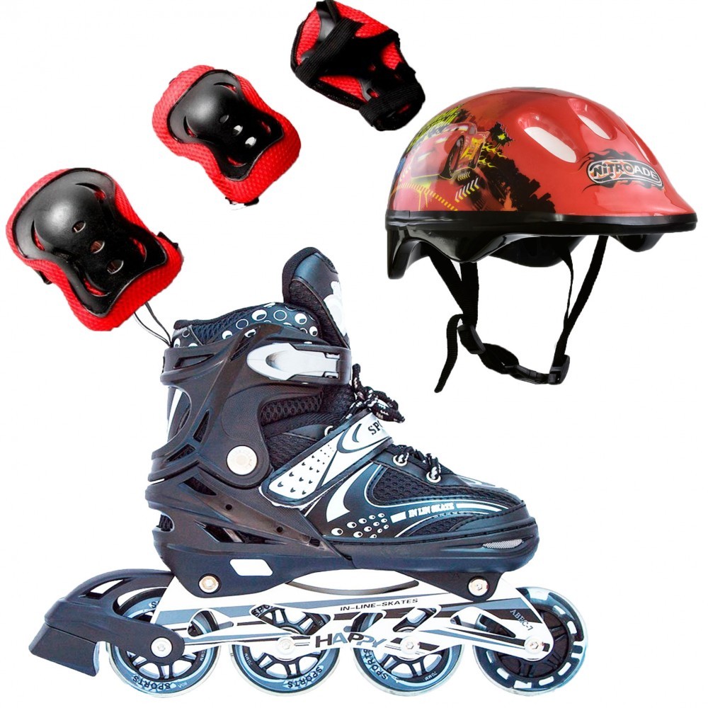 Ролики дитячі набір Happy Combo Disney захист/шолом 39-42 Тачкі1 (Чорний) (2T3007E) - фото 1 Ролики дитячі набір Happy Combo Disney захист/шолом 39-42 Тачкі1 (Чорний) (2T3007E) - фото 1