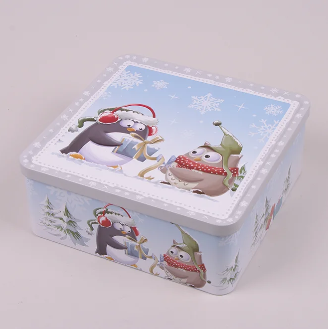 Коробка металлическая новогодняя Flora 45055