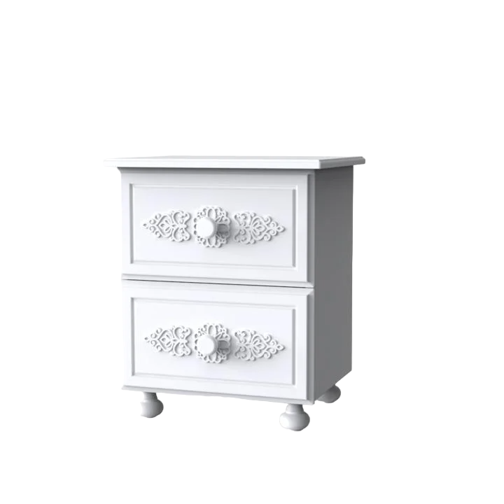 Тумба Неман Анжелика 2Ш Белый супермат (45767) Тумба Неман Анжелика 2Ш Белый супермат (45767)