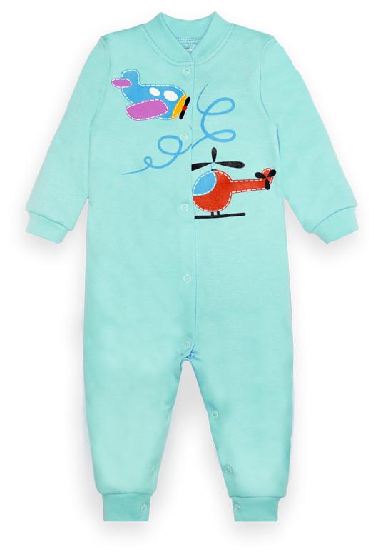 Комбінезон дитячий бавовняний для хлопчика Gabbi KB-22-2-24 74 см Світло-блакитний (13306)