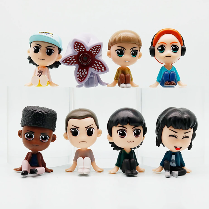 Набор фигурок Удивительные чудеса Одиннадцать Демогоргон Stranger Things Eleven Demogorgon 8 шт. 6 см