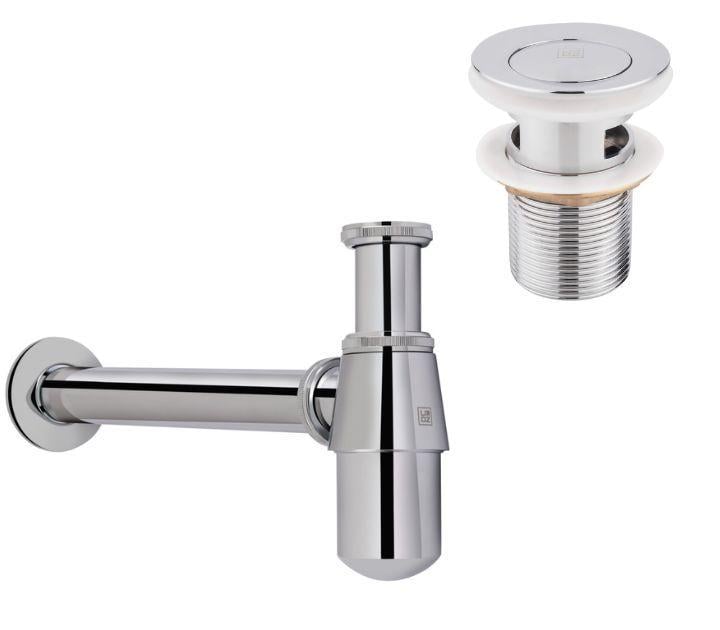 Сифон з донним клапаном Lidz Tani 47 00 004 002 з переливом для умивальника хромований (LDTAN04CRM32529) Сифон з донним клапаном Lidz Tani 47 00 004 002 з переливом для умивальника хромований (LDTAN04CRM32529)