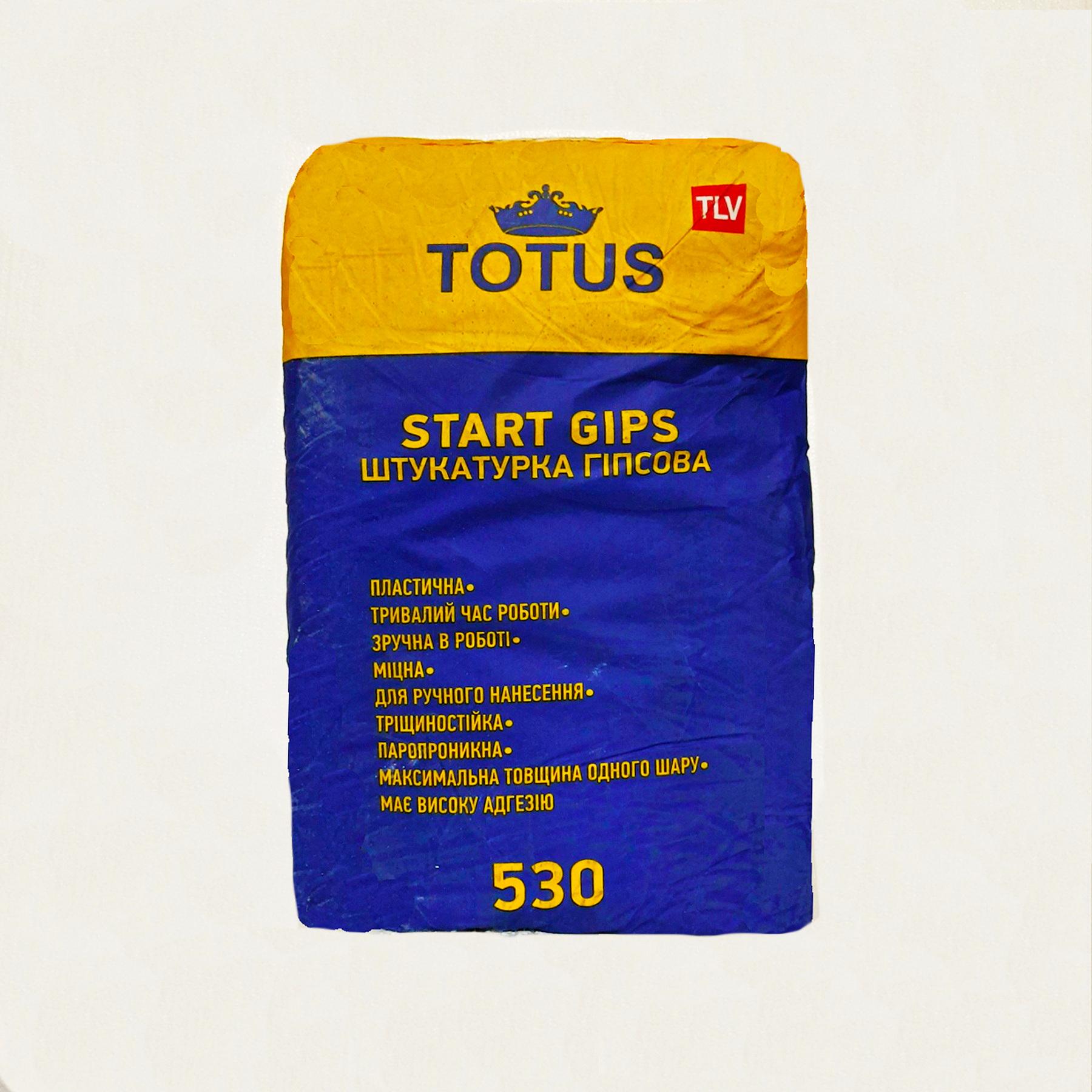 Штукатурка стартовая Totus Start Gips 530 гипсовая 30 кг (33612)