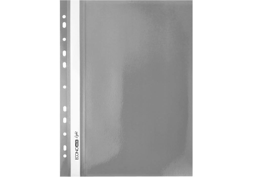 Папка-скоросшиватель Economix Light с перфорацией А4 Серый (E38504-10)