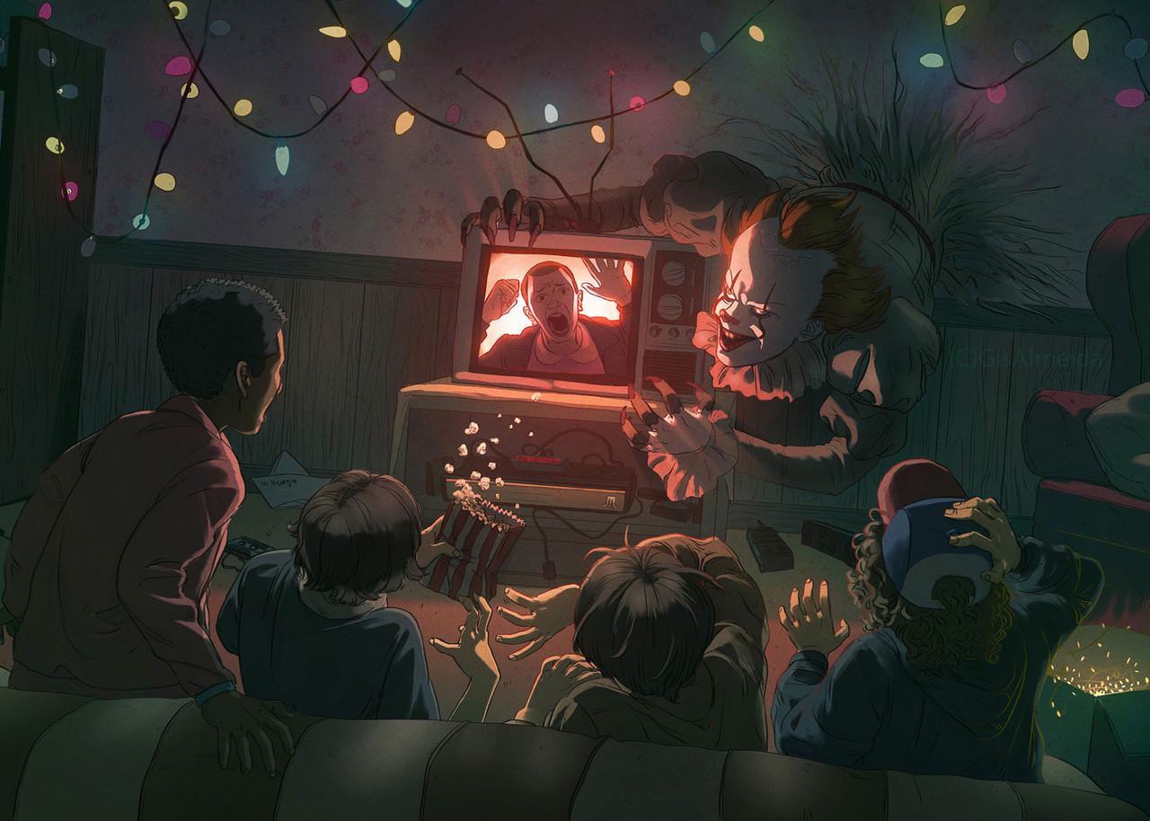 Картина постер Gee! Оно Пеннивайз танцующий клоун 60х40 см IT.03.03