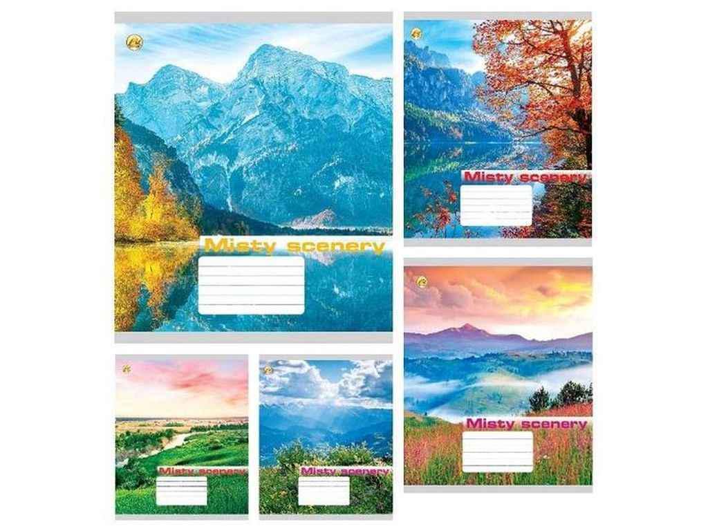 Тетрадь в линию Тетрада 24 л. 20 шт. твердая ТЕ42307 Природа (1064077)