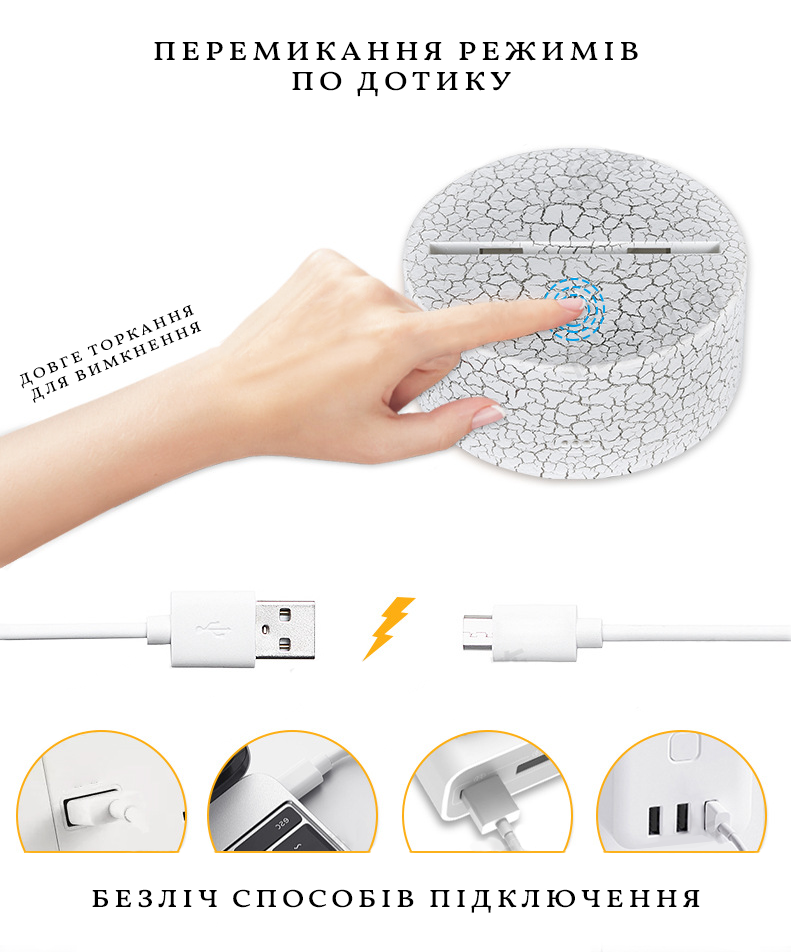 Нічник 3D LED Harry Potter герб Гоґвортс 16 кольорів USB/батарейки Білий (07-10) - фото 2 Нічник 3D LED Harry Potter герб Гоґвортс 16 кольорів USB/батарейки Білий (07-10) - фото 2