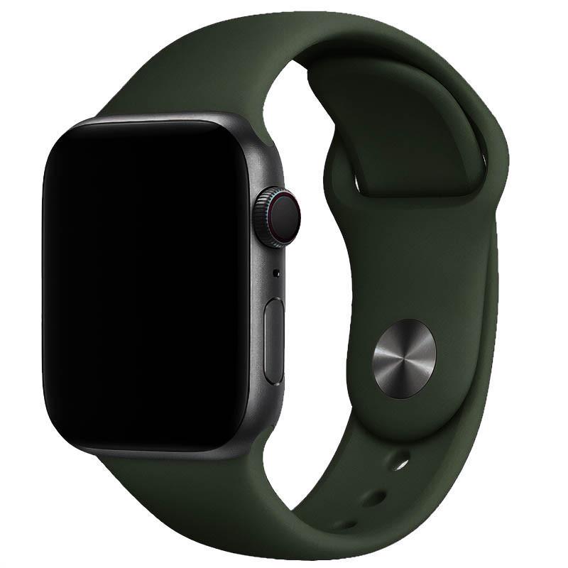 Ремешок силиконовый для Apple Watch 42 ser 1-3/44/45/46/49 мм Зеленый (353500000012738_84)