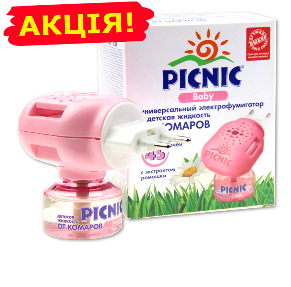 Комплект від комарів для дітей Picnic Baby з рідиною на 45 ночей (00272) - фото 5