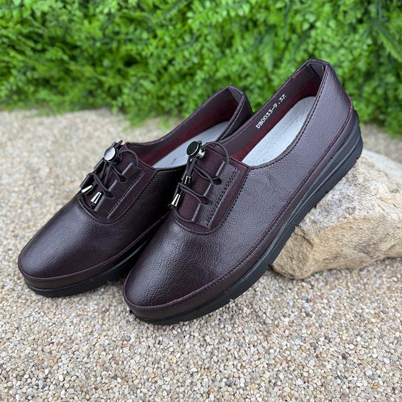 Мокасини жіночі шкіряні Е-002033-9 p. 42 27 см Бордовий (109174586) - фото 2 Мокасини жіночі шкіряні Е-002033-9 p. 42 27 см Бордовий (109174586) - фото 2