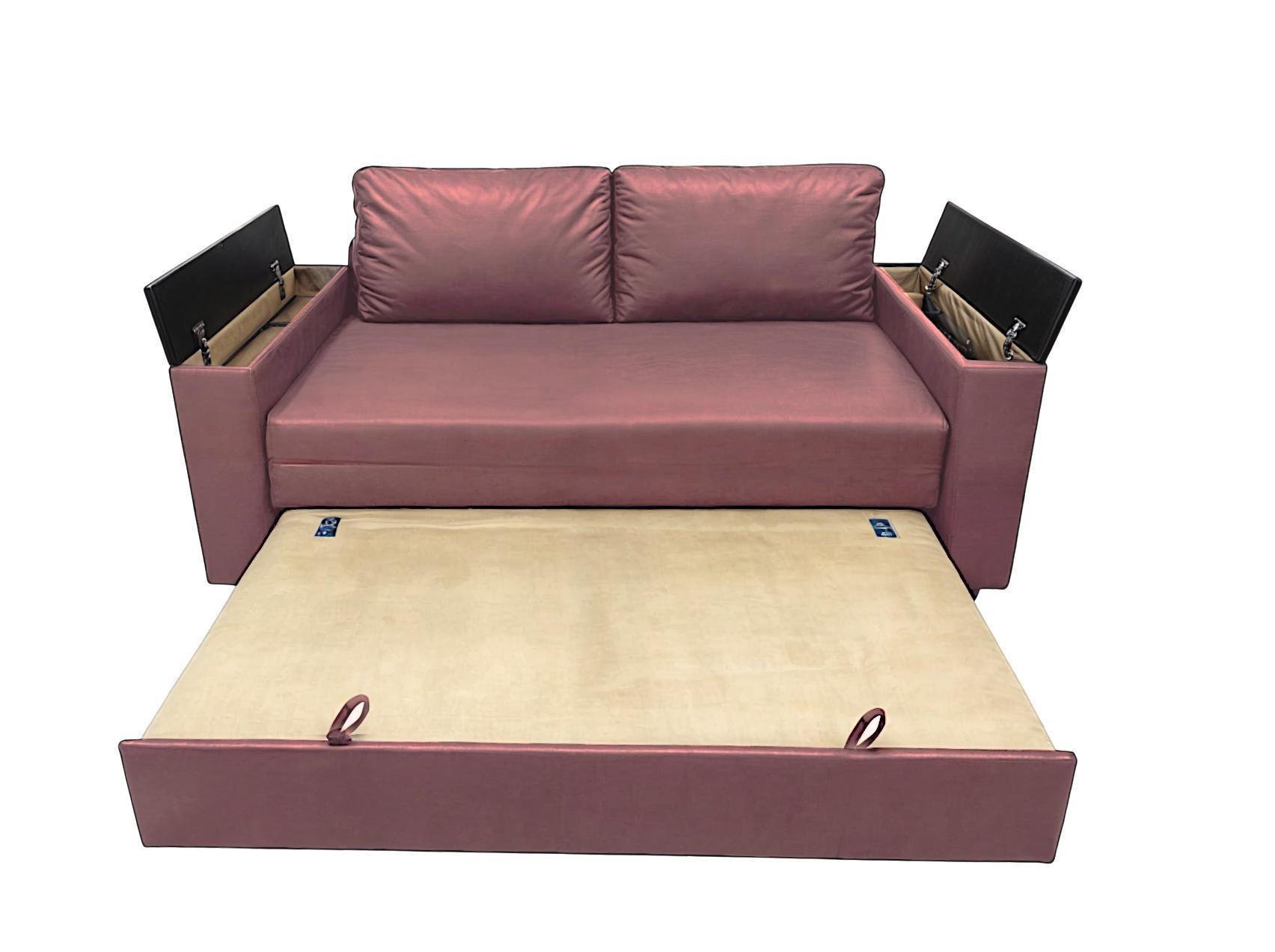 Диван-трансформер Tobi Sho Kubus-120 мягкий для гостиной велюр 1600х800х1000 мм Терракотовый - фото 5 Диван-трансформер Tobi Sho Kubus-120 мягкий для гостиной велюр 1600х800х1000 мм Терракотовый - фото 5