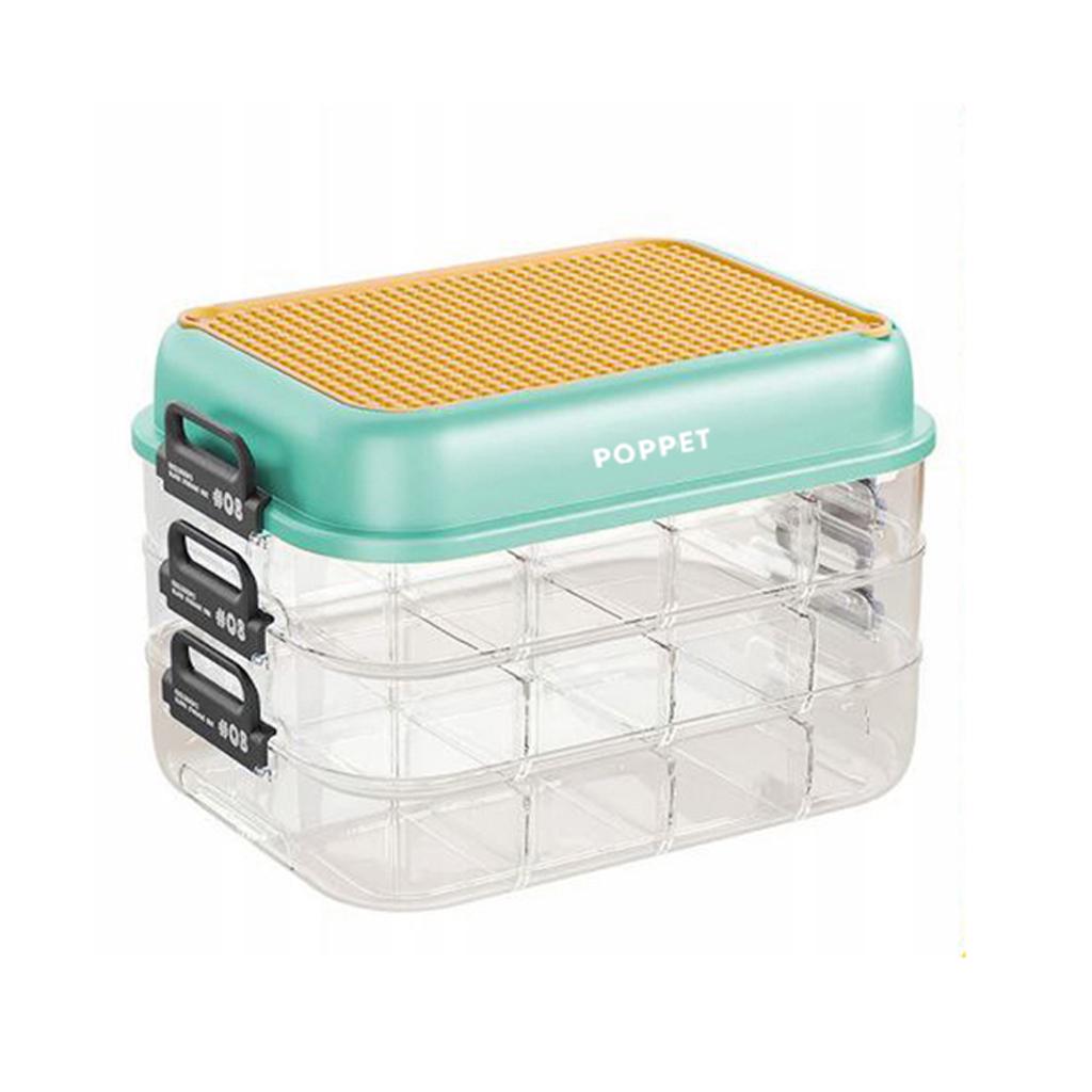 Ящик для хранения игрушек Poppet Блокбокс Грин 3 секции (PP-007-G-3) Ящик для хранения игрушек Poppet Блокбокс Грин 3 секции (PP-007-G-3)