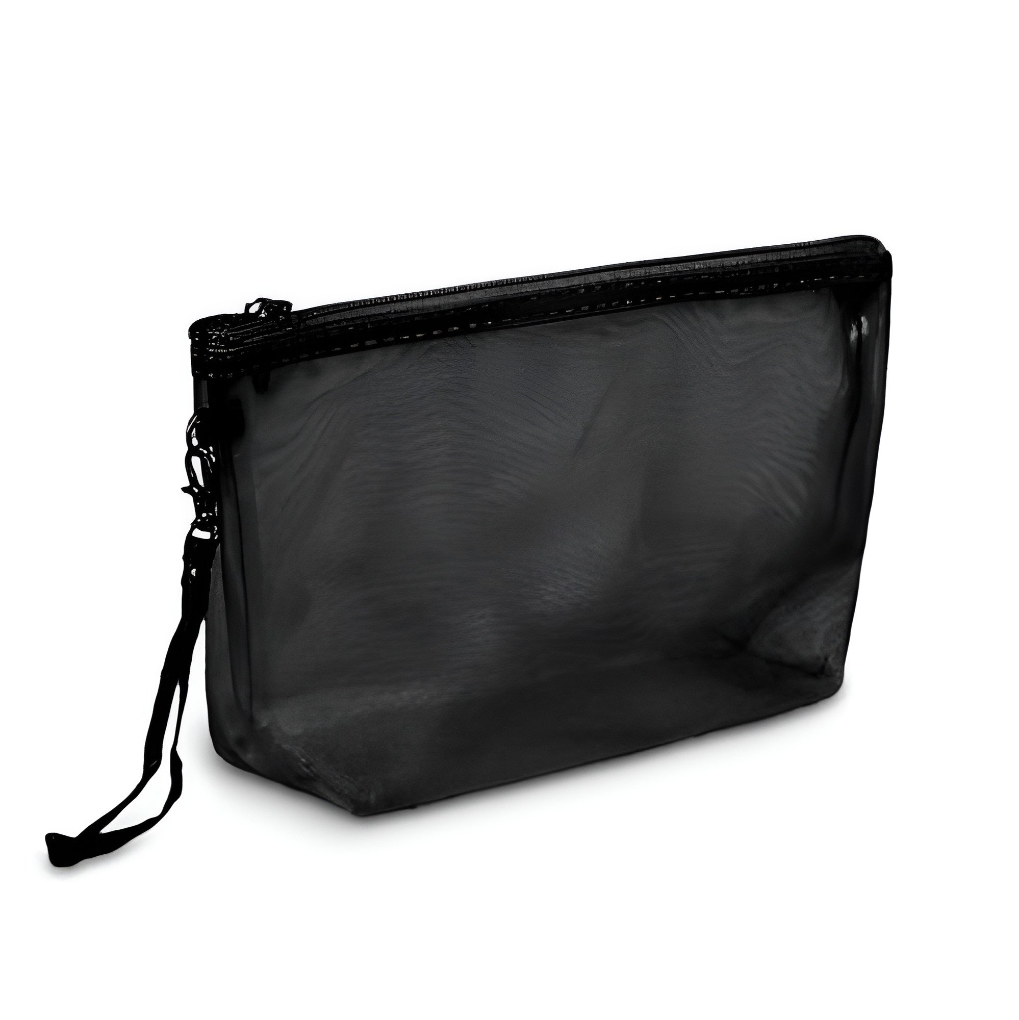 Косметичка полиэстеровая Stenson Oxford со съемной ручкой 1 отделение на молнии 22х14х6 см Черный (R97693-1)