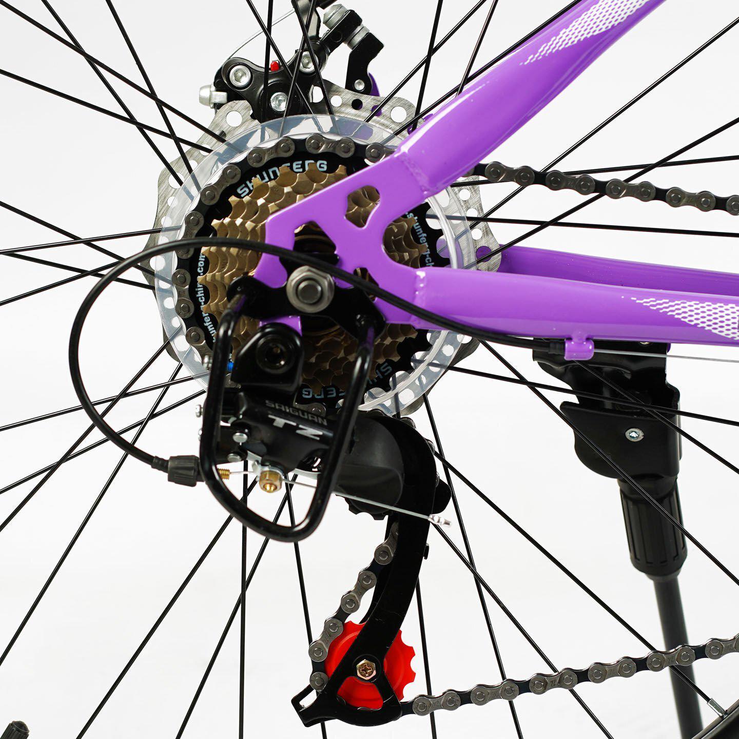 Велосипед горный Corso KLEO 26"/15" Фиолетовый (593063084) - фото 6