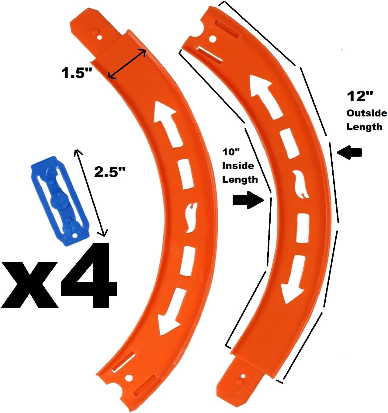 Набор дополнительных дорожек Hot Wheels Curve Tracks для треков - фото 2