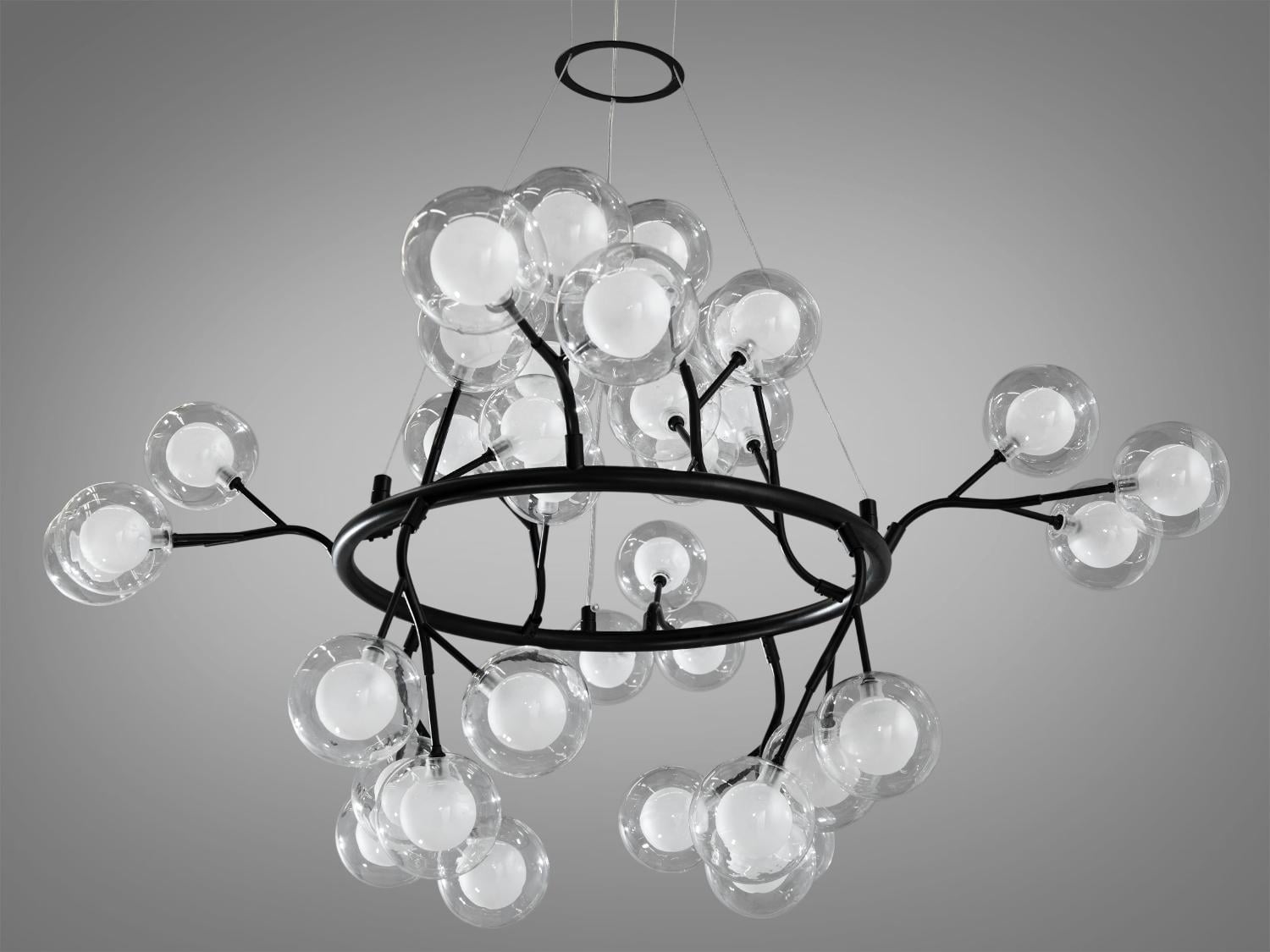 Люстра Diasha Светлячок 27 ламп Черный (Y889-36B BK)