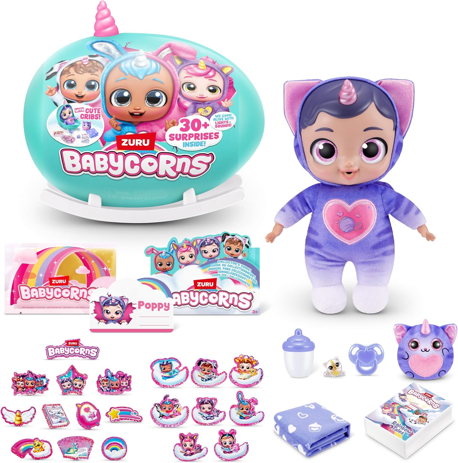 Кукла-котенка Babycorns Interactive Baby Doll Series 1 Большая коллекция ZURU (38127299) Кукла-котенка Babycorns Interactive Baby Doll Series 1 Большая коллекция ZURU (38127299)