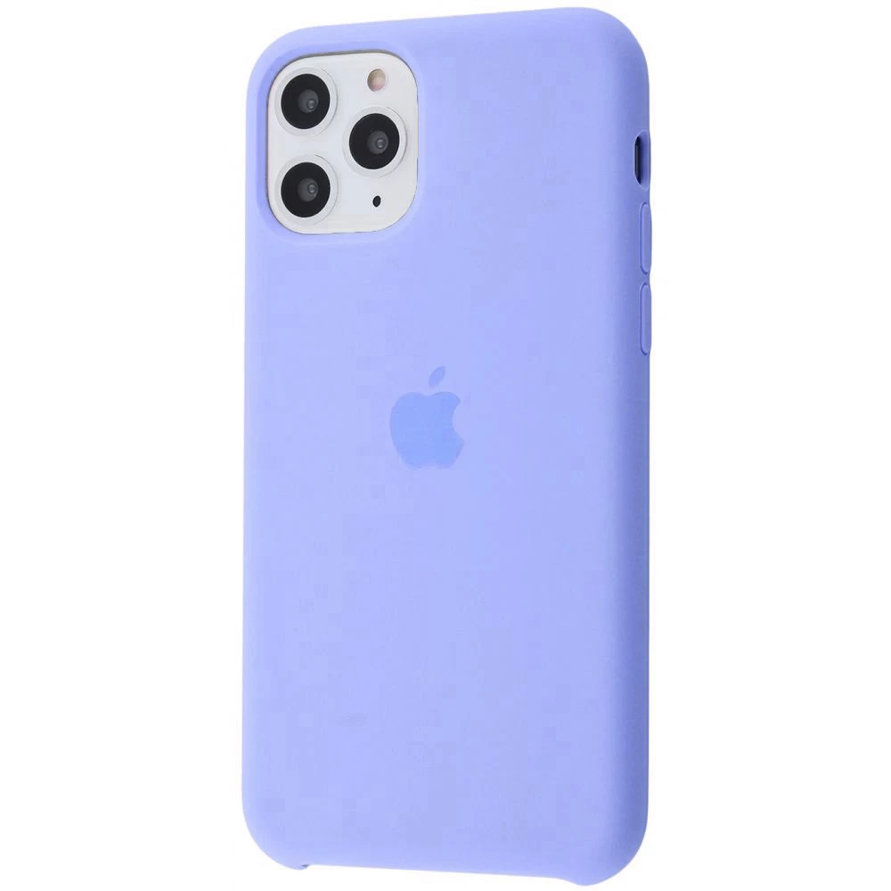 Силиконовый Чехол Накладка Silicone Case для iPhone 11 Pro Закрытый низ Elegant Purple