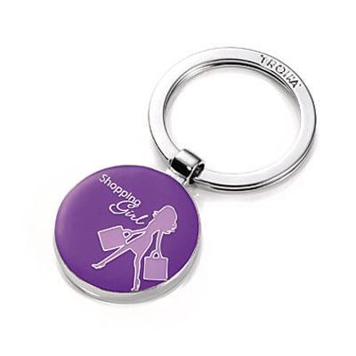 Брелок Shopping Girl фиолетовый