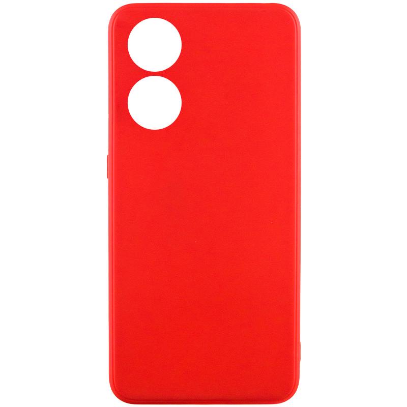 Противоударный силиконовый чехол Candy Full Camera для Oppo Reno 8 T 4G Красный / Red