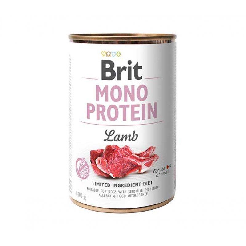 Корм консервований Brit Mono Protein Dog з ягням 400 г (100058)