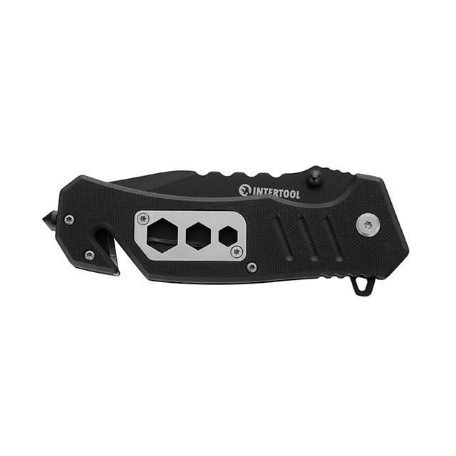 Нож складной Intertool HT-0599 с лезвием для разрезания ремней 83 мм. - фото 5