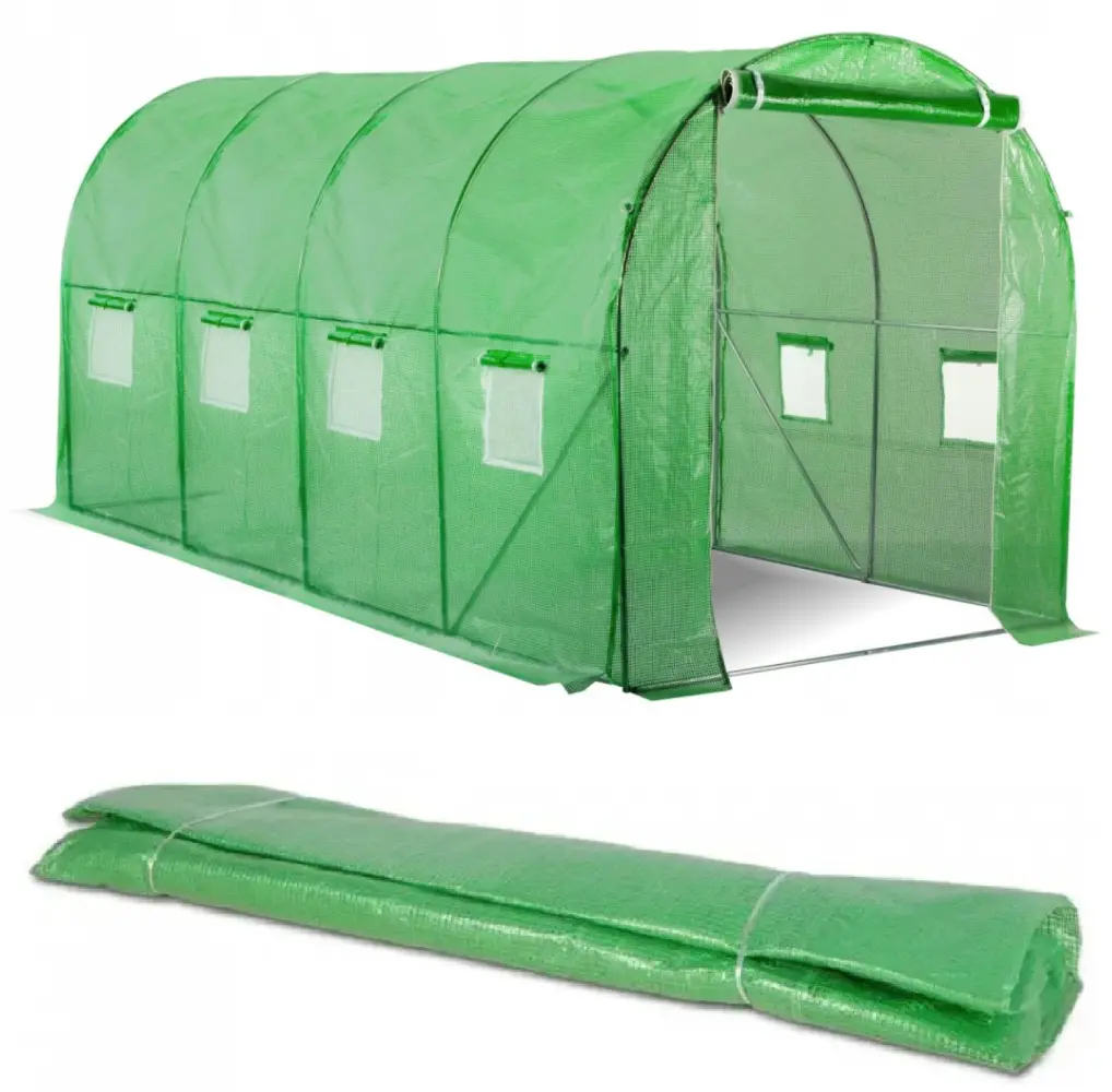 Брезент-пленка Bonro 10 м² для теплицы парника окна с москитными сетками 400x250x200 см Зеленый (132-76-42400478) - фото 4 Брезент-пленка Bonro 10 м² для теплицы парника окна с москитными сетками 400x250x200 см Зеленый (132-76-42400478) - фото 4