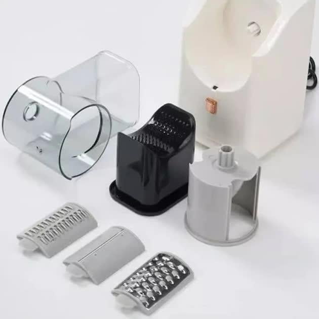 Овощерезка электрическая Vegetable cutter 3в1 50 Вт Белый (28583139) - фото 4