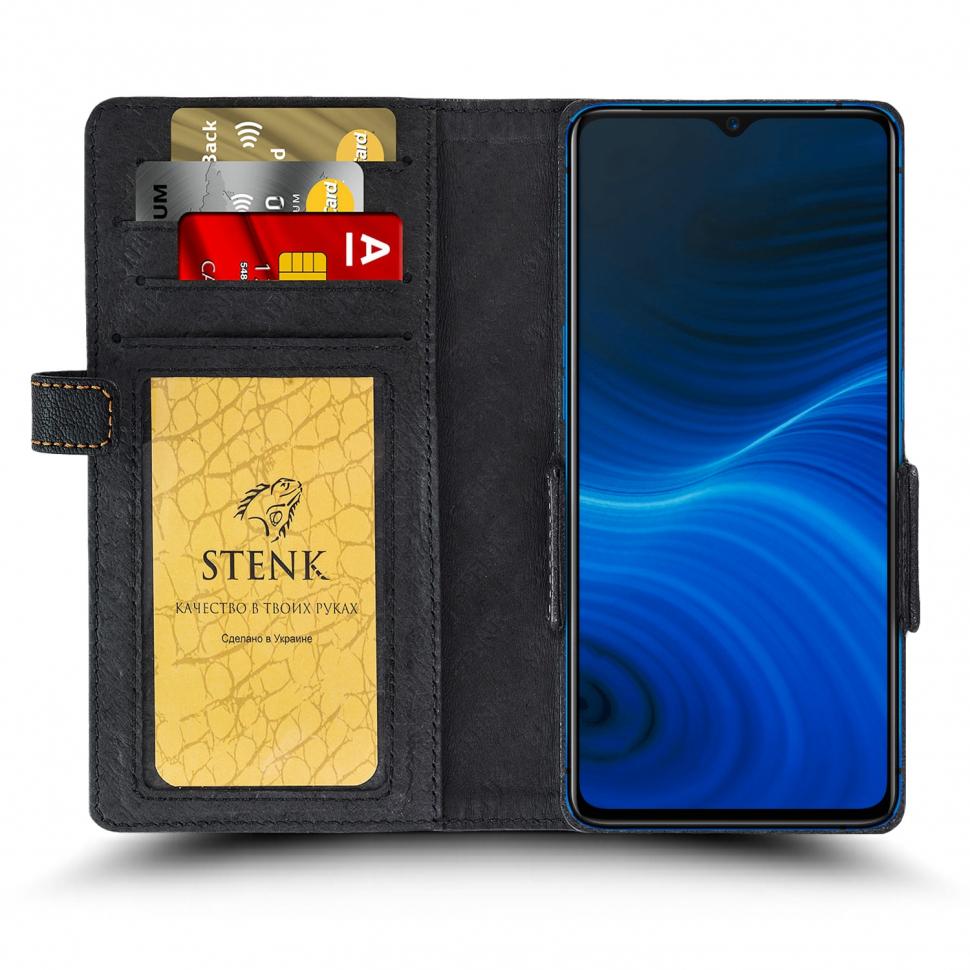 Чехол книжка Stenk Wallet для Realme X2 Pro Черный (67288)