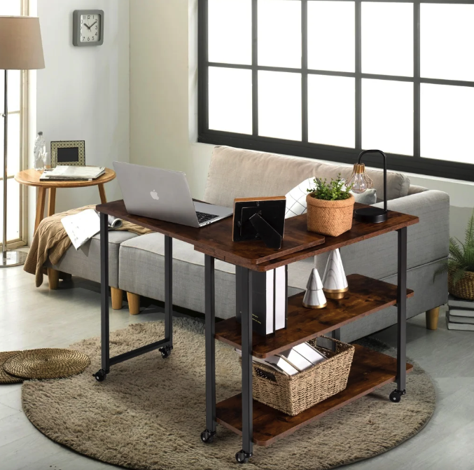 Стол L-образный Costway King вращающийся Loft (4808) - фото 7 Стол L-образный Costway King вращающийся Loft (4808) - фото 7