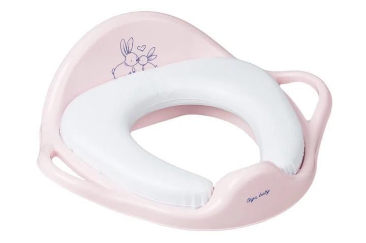Туалетное сиденье мягкое Tega Зайчики KR-020-104 Светло-розовый (5902963008398)
