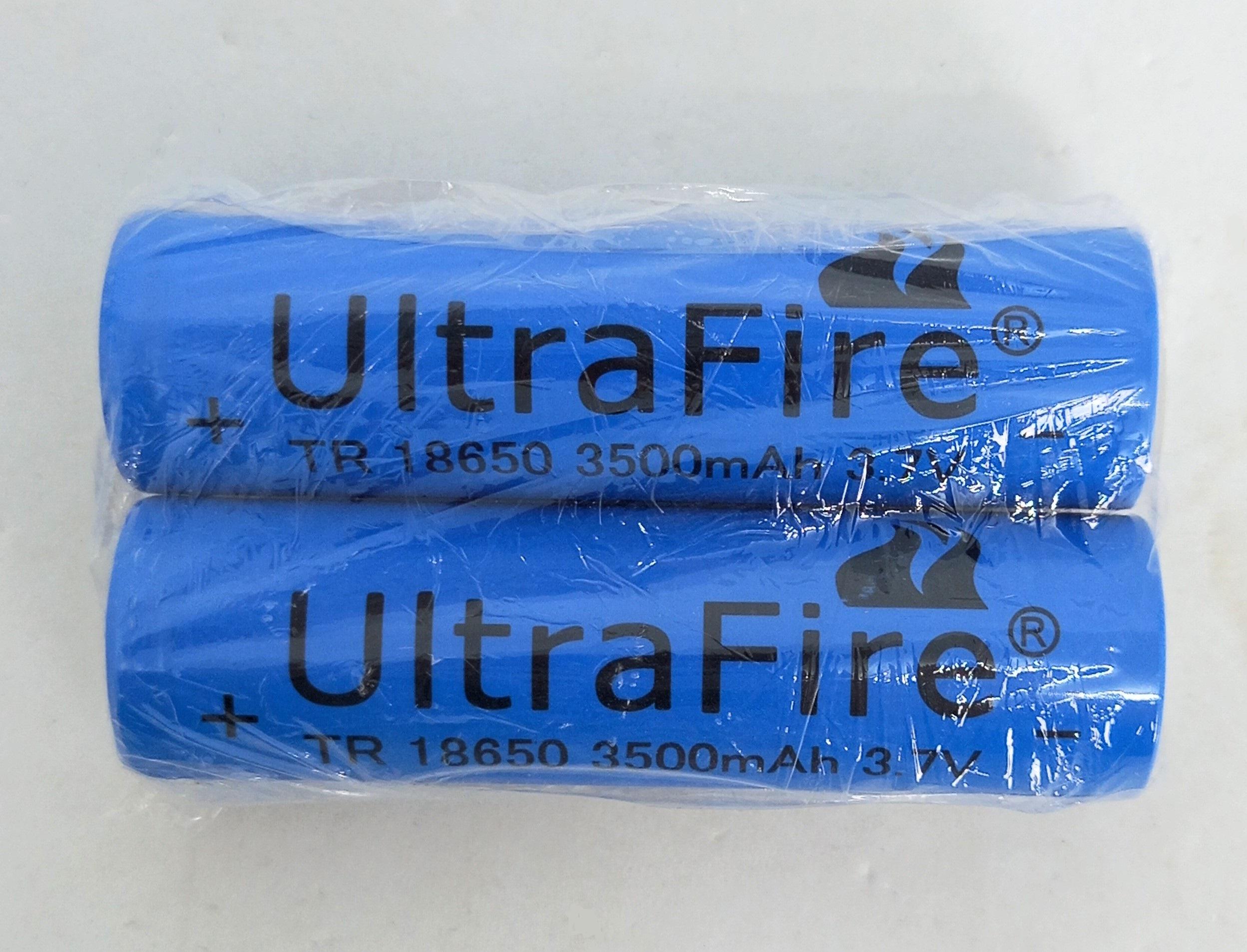 Акумулятор UltraFire літій-іонний Li-Ion 18650 3,7 V 3500 mAh 2 шт. - фото 2