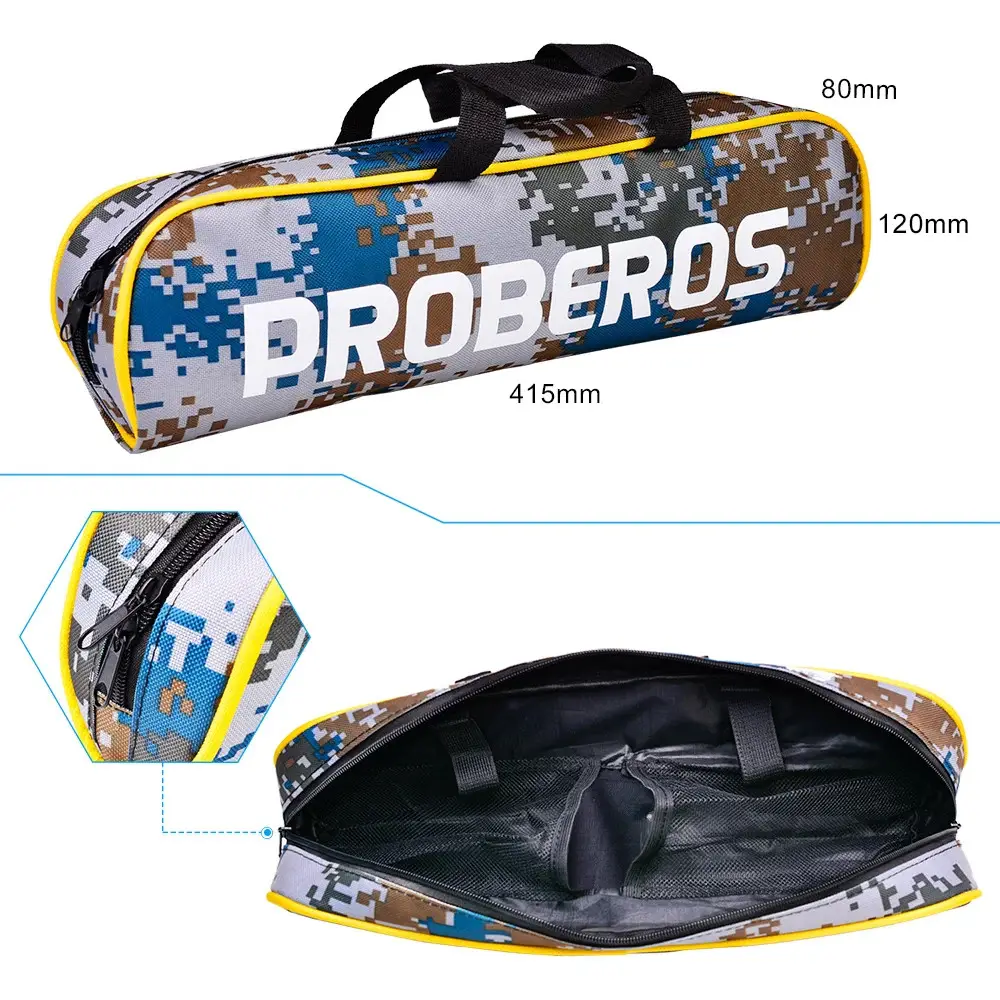 Набір для риболовлі PROBEROS з приманкою/гачками/сумкою/котушкою/вудкою 2,4 м - фото 4