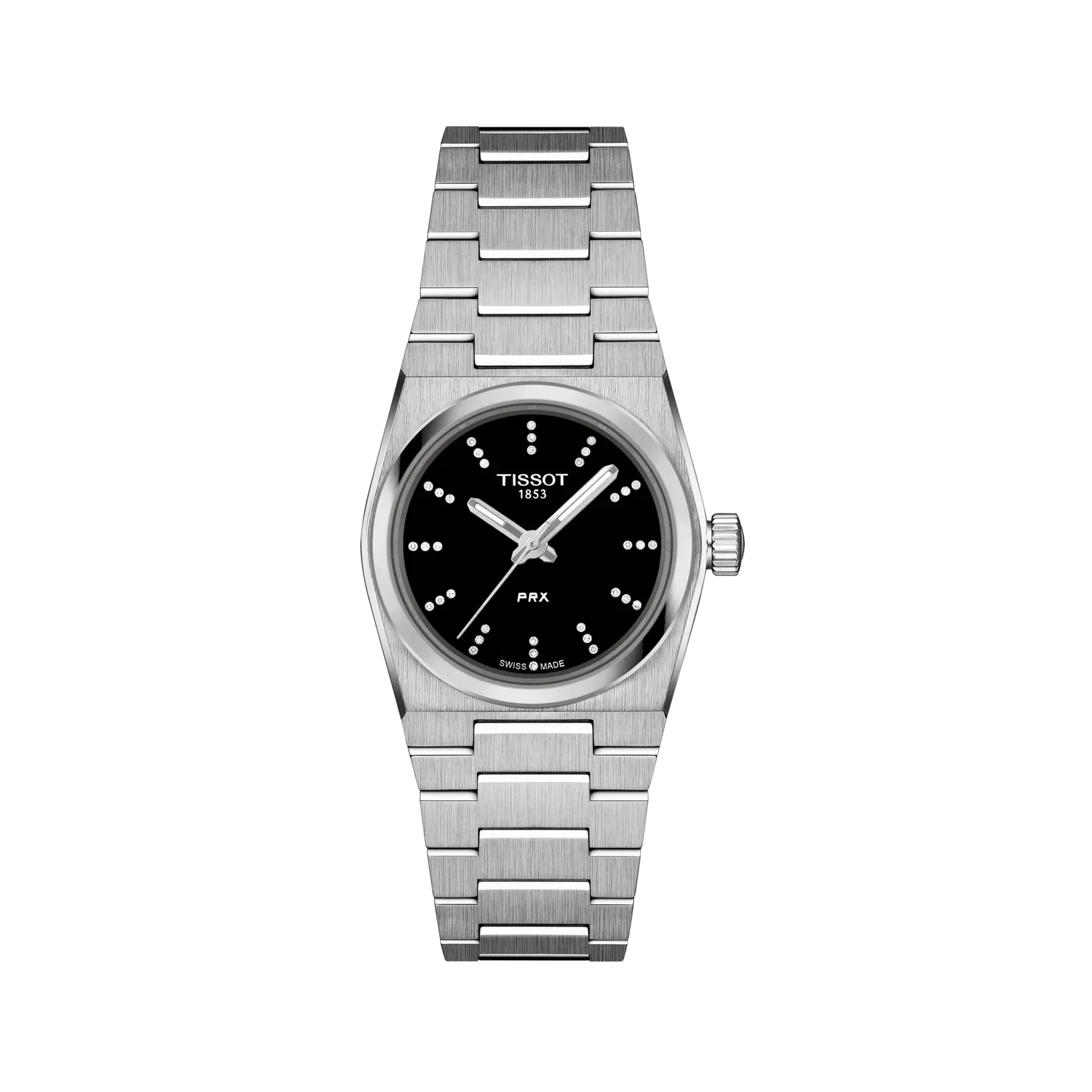 Наручные часы женские Tissot PRX T137.010.11.056.00 25 мм Серебристый/Черный (35052822)