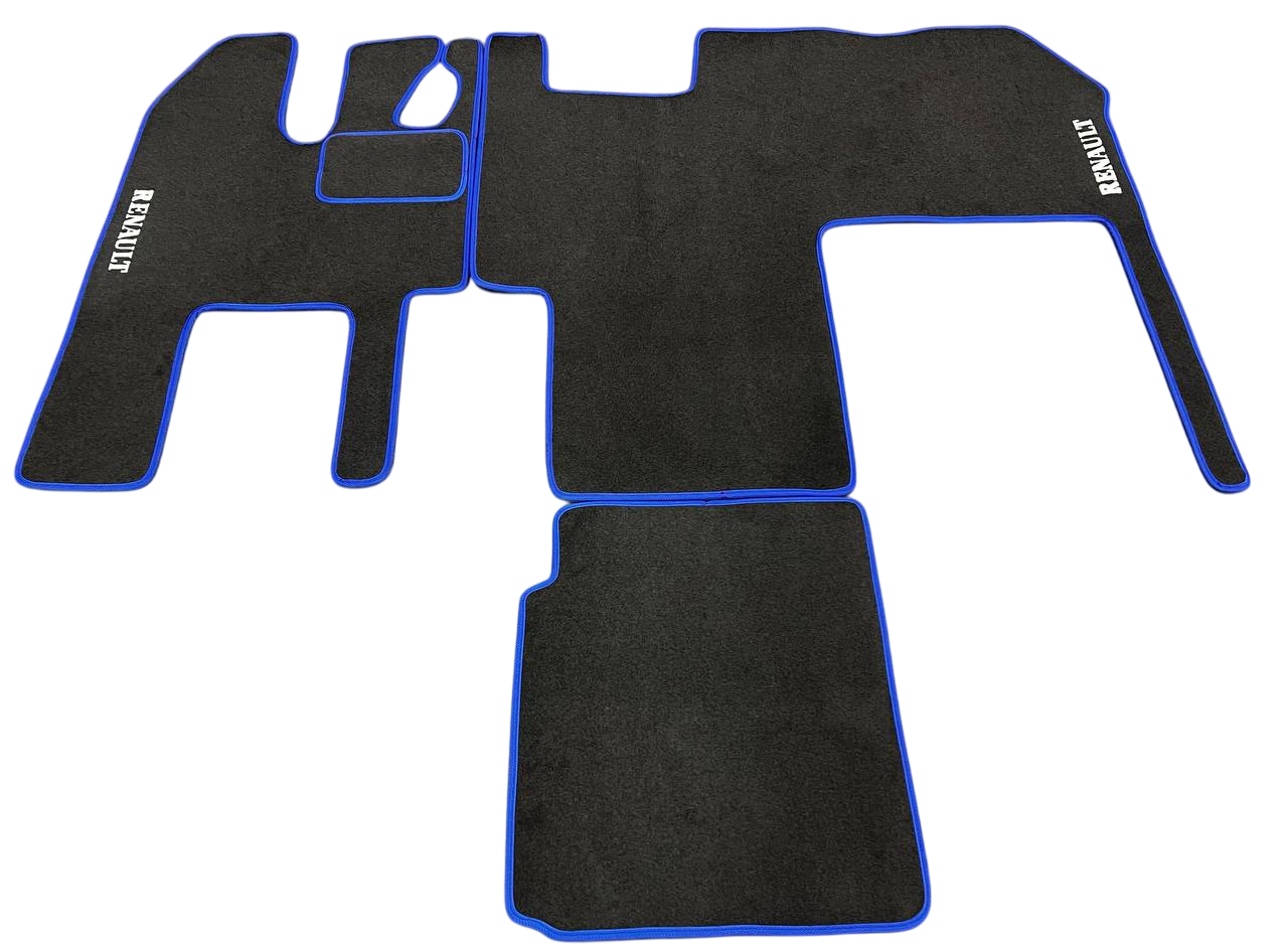 Коврики в салон ворсовые для Renault Magnum 460 DXI МКПП 2009 кабина трансформер 5 шт. Черный (27327164)