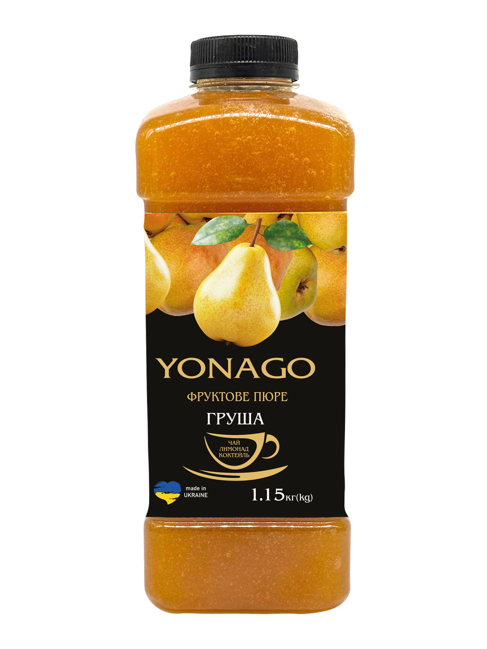 Напиток витаминный фруктово-ягодный Yonago Груша в бутылке 1,15 кг (31153695)