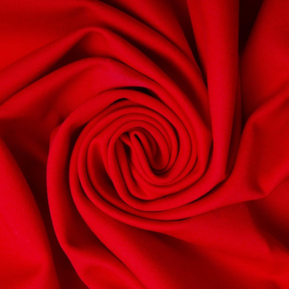 Ткань трикотаж однотонная Прага 620 гр/м2 Красный (24571)