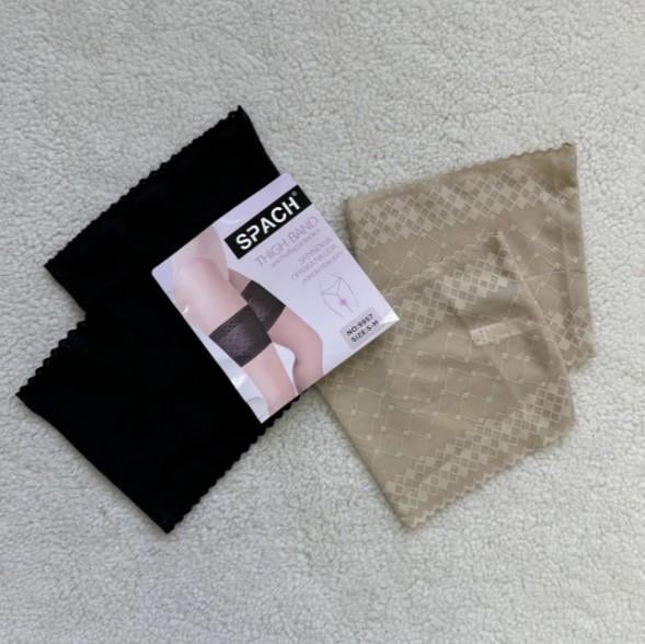 Бандажки на бедра Nicoletta 9957k 2 шт. L Черный/Бежевый (26658281)