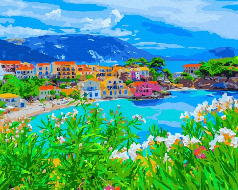 Картина по номерам Brushme Альпийское озеро 40x50 см (BRM45142)