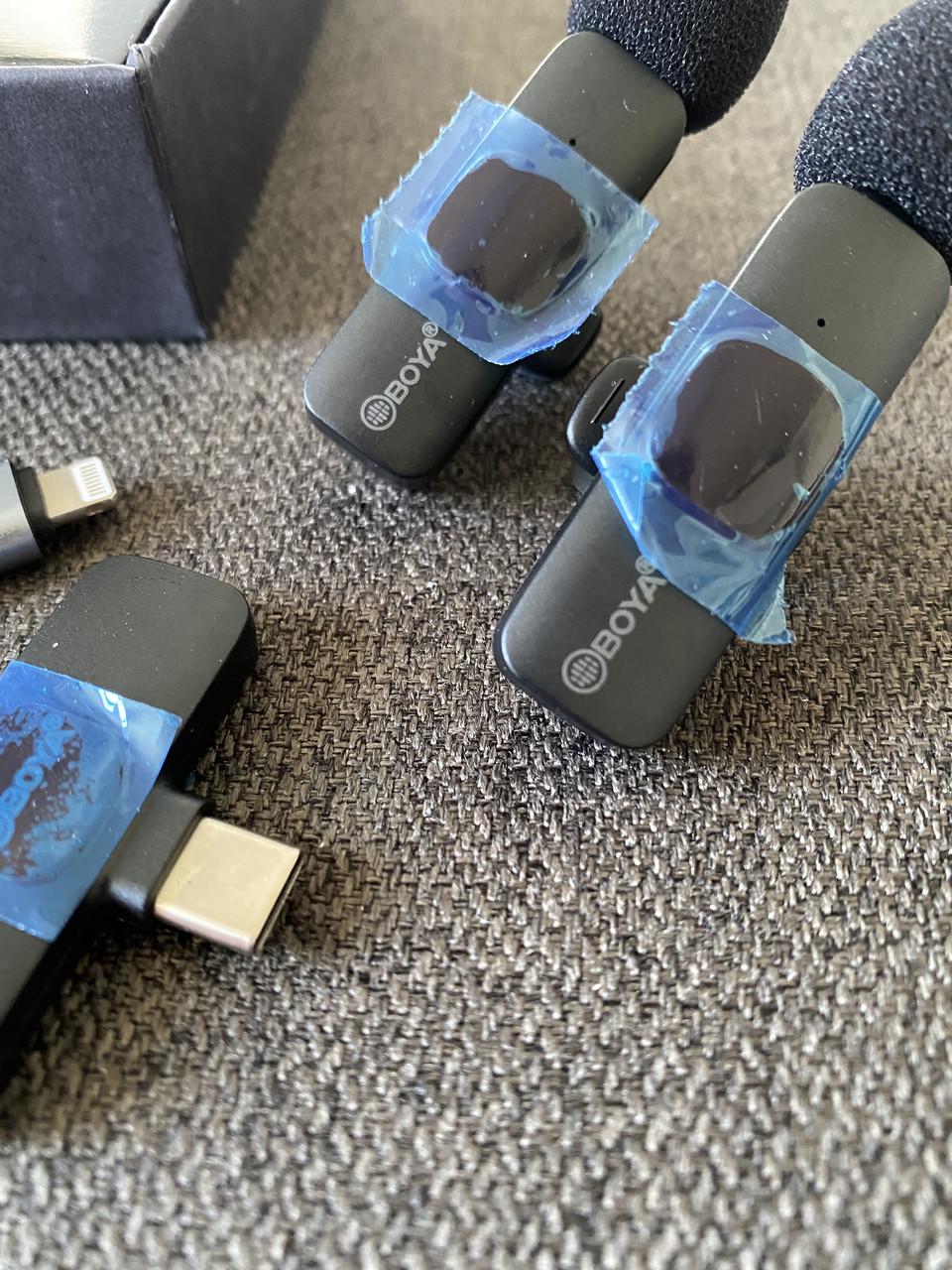 Микрофон петличный беспроводной Boya BY-MW3 из Type-C петличка для айфона/андроида 2 шт. (2610589312) - фото 4