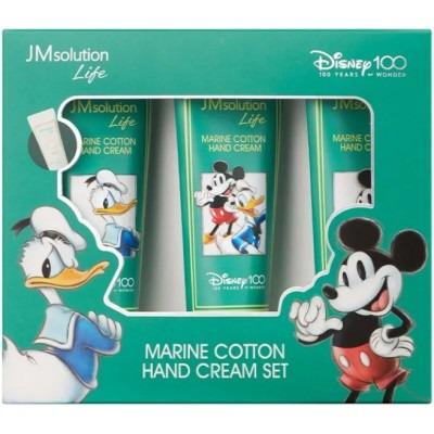 Набор увлажняющих кремов для рук JMsolution Life Marine Life Marine Cotton Hand Cream Set Disney 100 3х50 мл