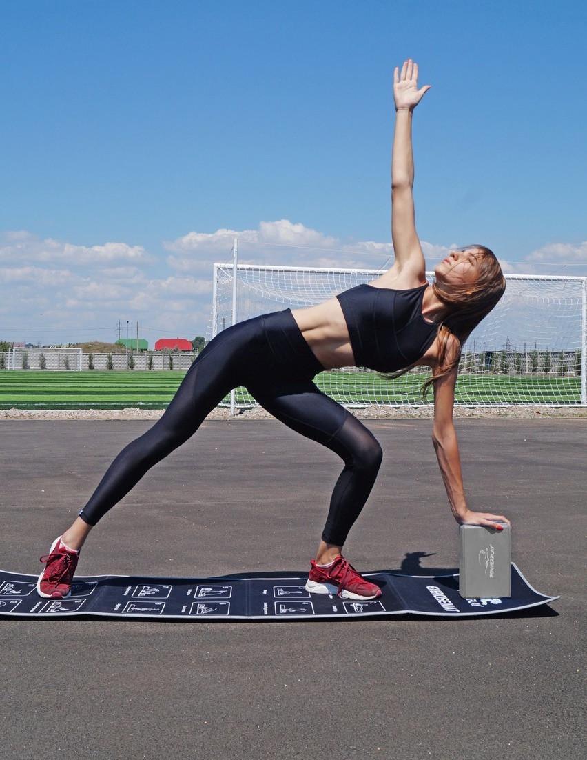 Блоки для йоги PowerPlay 4006 Yoga Brick EVA 2 шт. Сірий (A-012908) - фото 6