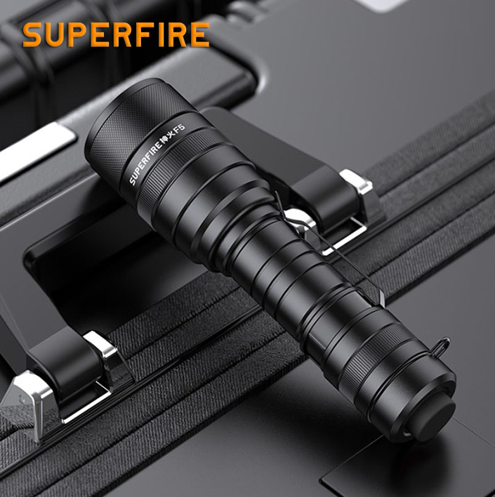 Ліхтар ручний акумуляторний з зумом SuperFire 1100 Lm IP43 ( F5) - фото 5