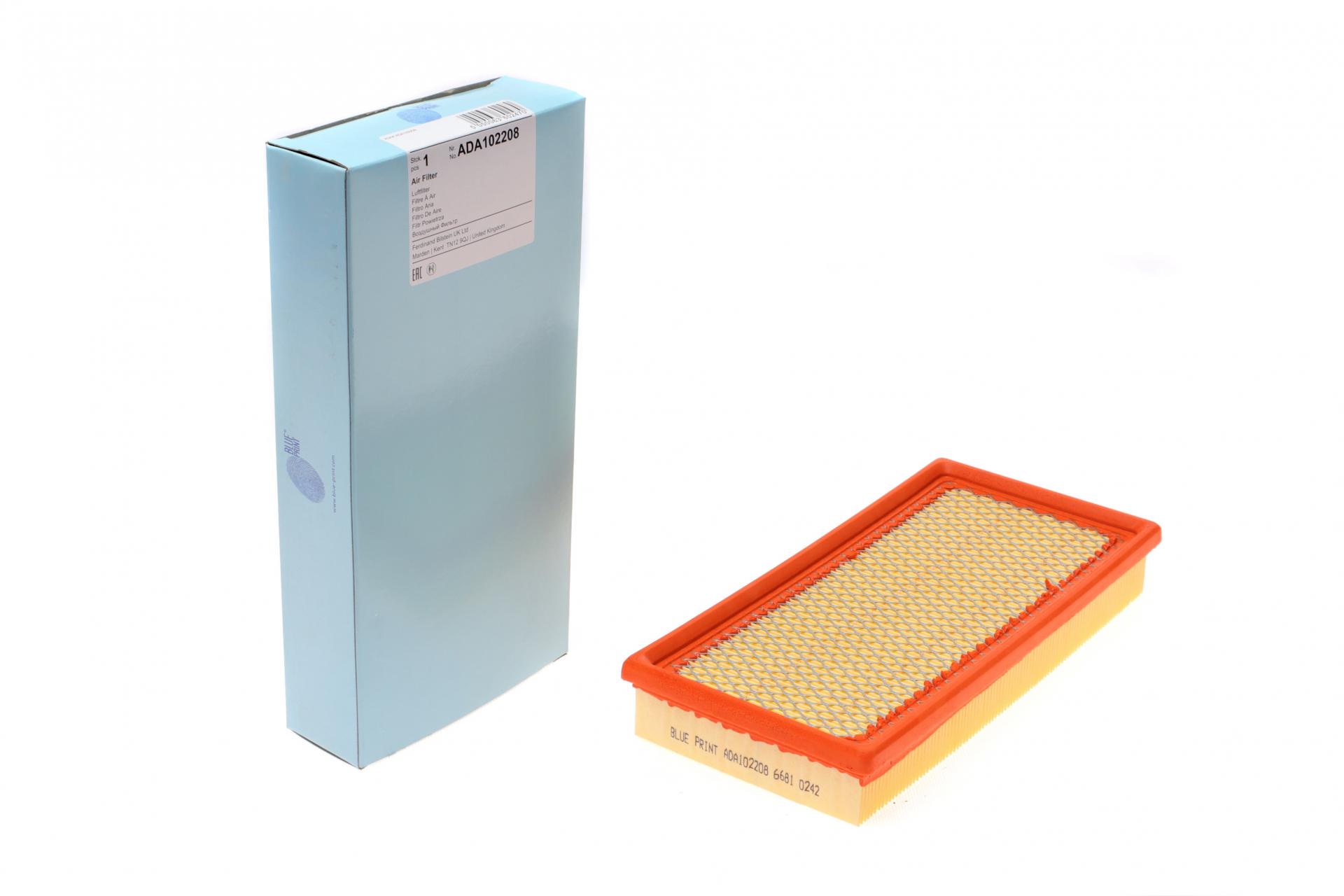 Фильтр воздушный BLUE PRINT для VW Golf/Passat 1,6-1,8 -93/Chrysler Neon/Voyager 1,8-3,8 95-01 (ADA102208)